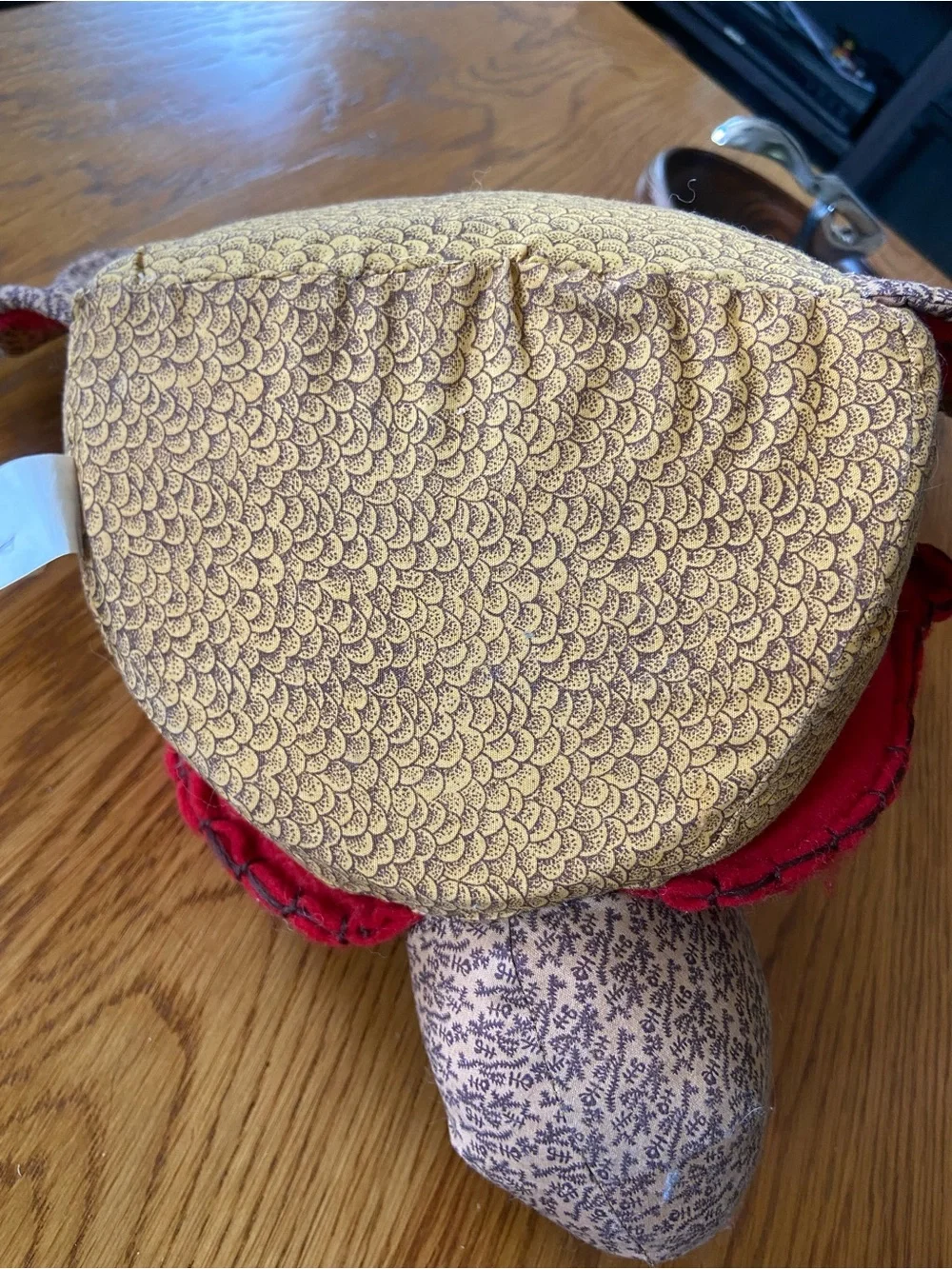 Vintage Stuffed Fabric Thanksgiving Turkey